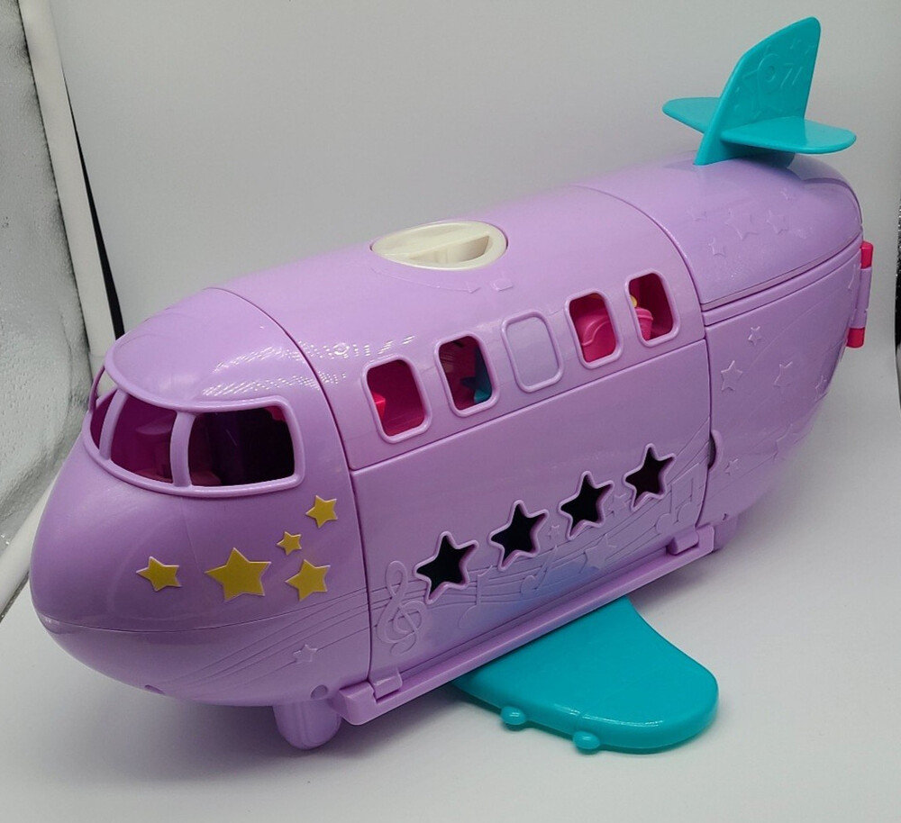 Polly Pocket Jumbo Jet Airplane Playset Mattel 2007 SUV Car Dolls Clothes Lot - Picture 12 of 16